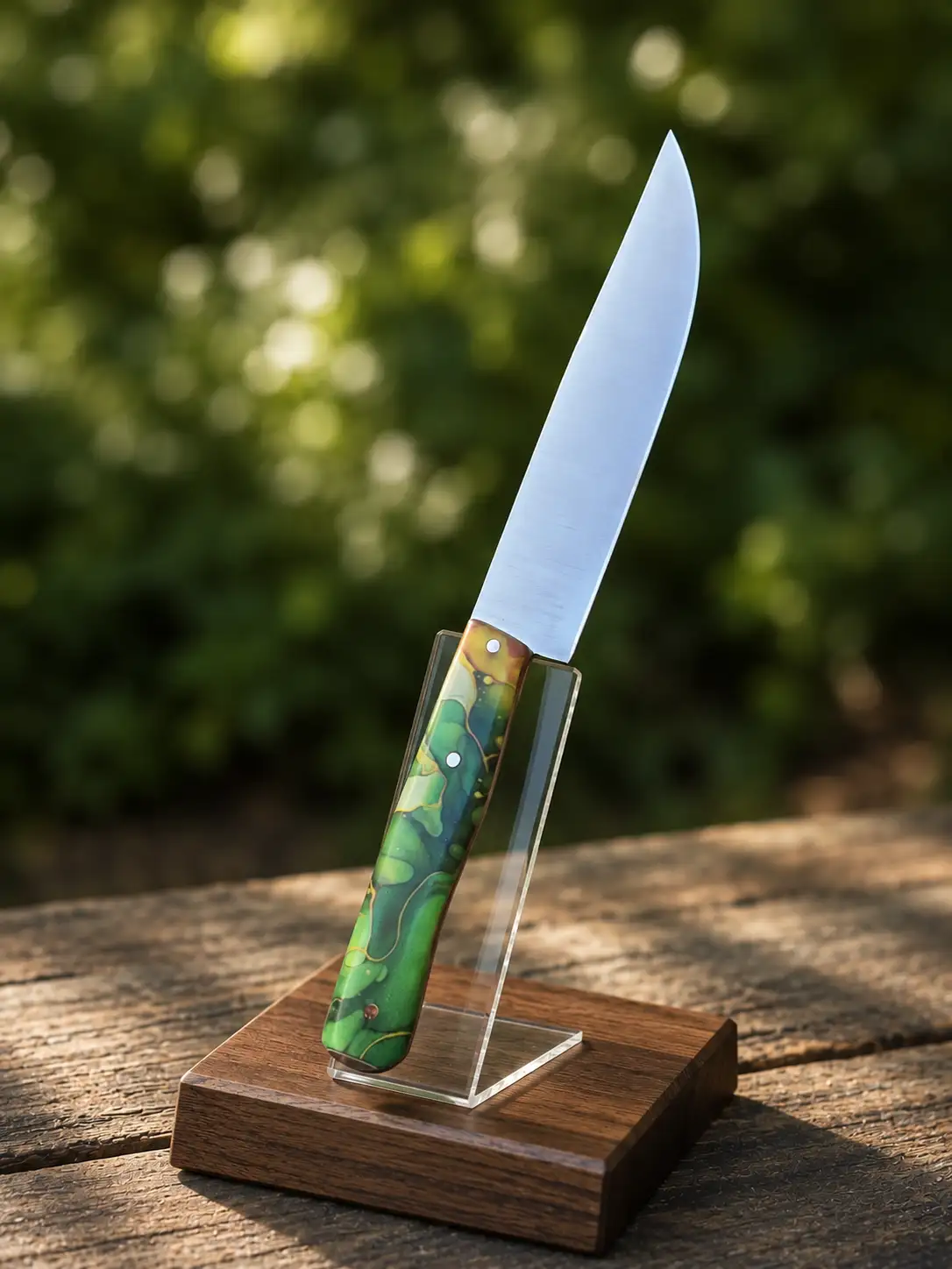 Manche époxy vert
